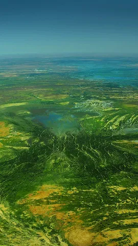 从干涸的沙漠变成田园