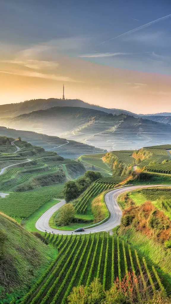 风景如画的葡萄园