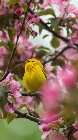 Yellow warbler in Canada