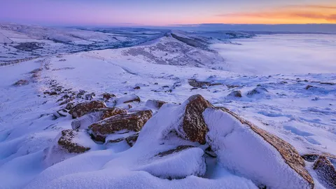 The hill of Mam Tor, Derbyshire, England
