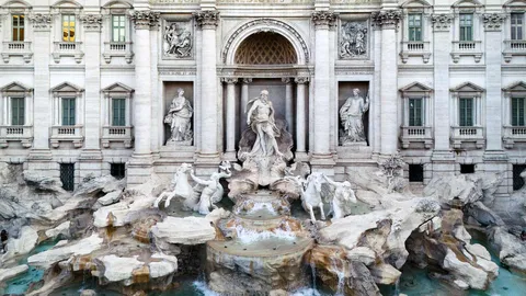 The Trevi Fountain in Rome, Italy