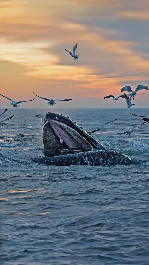出现在马萨诸塞州海岸附近的座头鲸