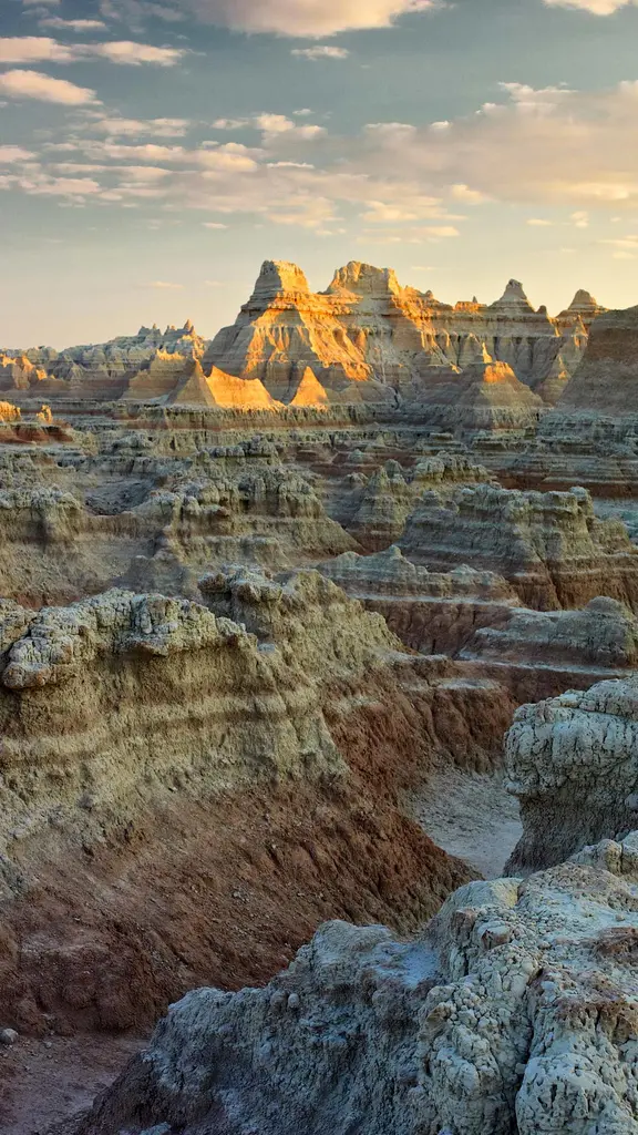 Sunset over Badlands National Park, South Dakota, United States