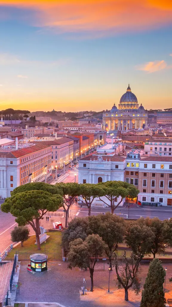 Vatican City with Saint Peter's Basilica, Rome, Italy