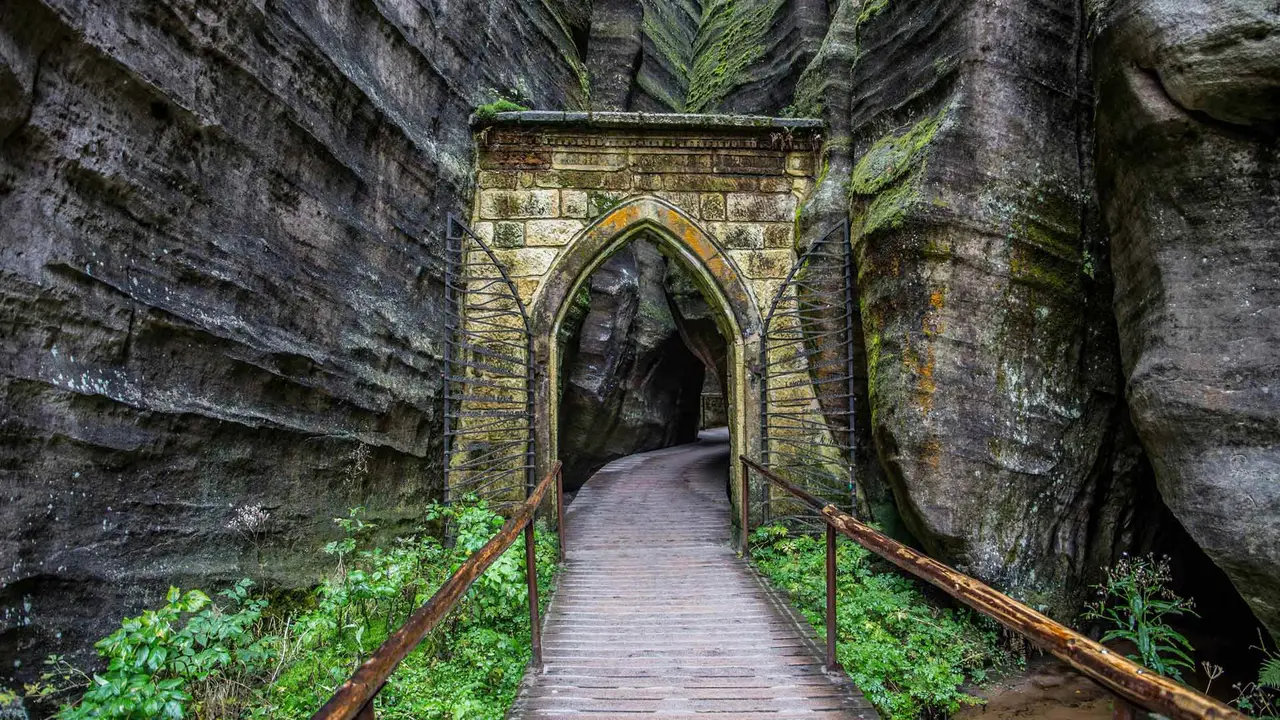 The Gothic Gate in the Adr&scaron;pach-Teplice Rocks, Czechia