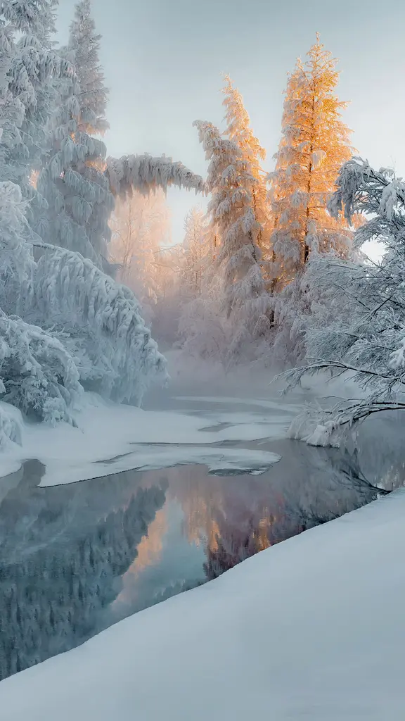 奥伊米亚康的冬天，俄罗斯