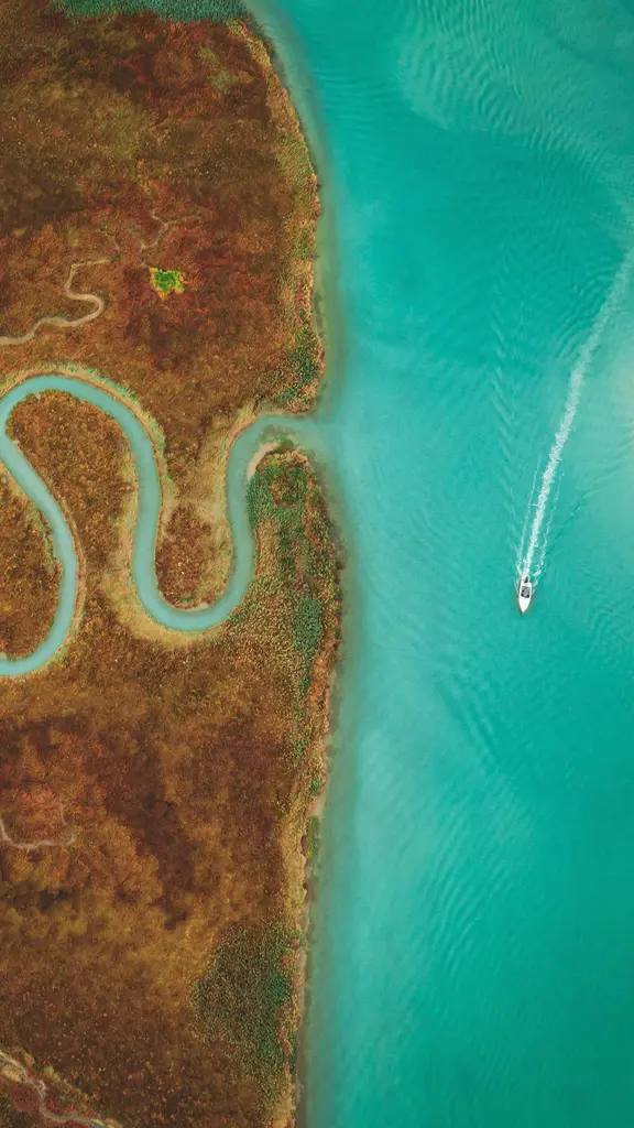 A delta in the Venetian Lagoon, Italy  