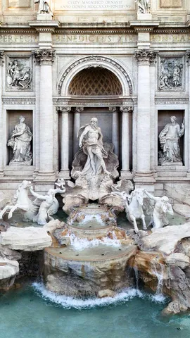 The Trevi Fountain in Rome, Italy