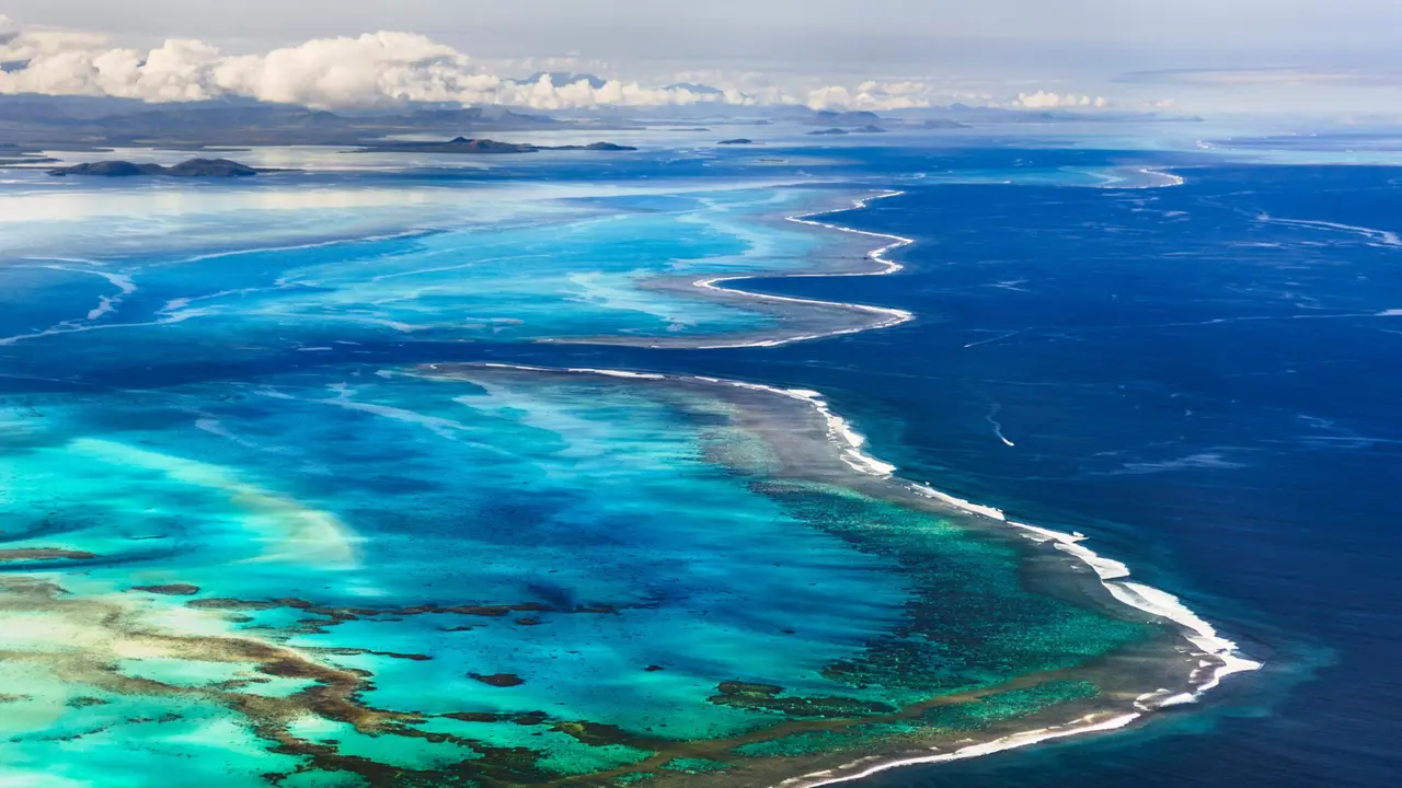 Barrier reef off Grande Terre, New Caledonia, France
