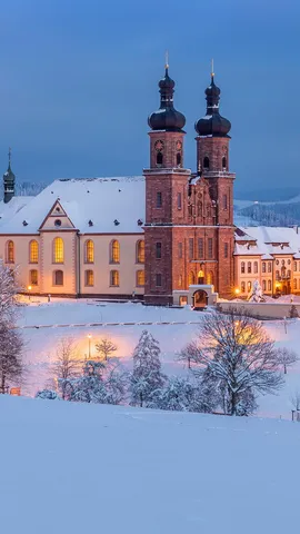 Schnee, Schwarzwald und ein Kloster, welch sch&ouml;nes Poster!