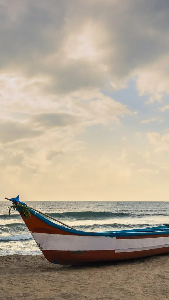 Calm seas, waiting boat