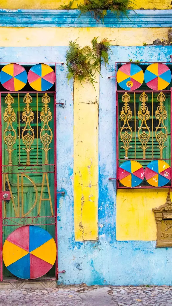 Colourful house in Olinda, Brazil
