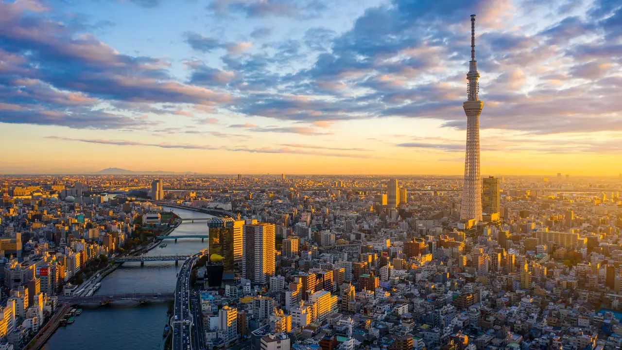Tokyo at sunrise, Japan