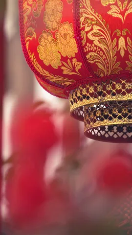 成都街头的红灯笼，中国四川省