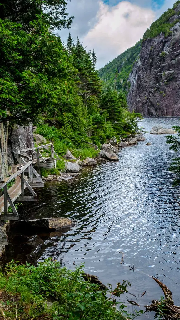 Avalanche Lake Trail at Adirondack High Peaks, New York, United States