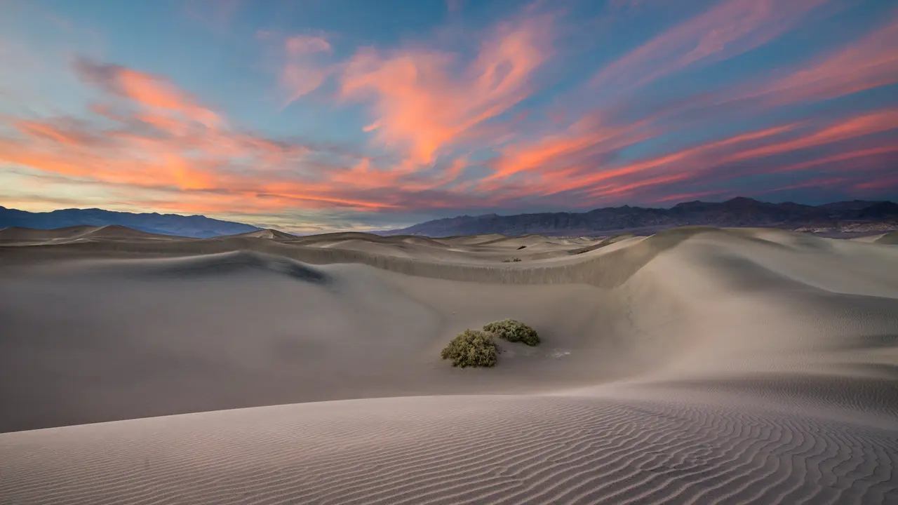 Mesquite Flat Sand Dunes in Death Valley National Park, California, United States