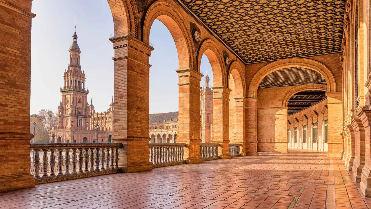 Plaza de Espa&ntilde;a, Seville, Spain