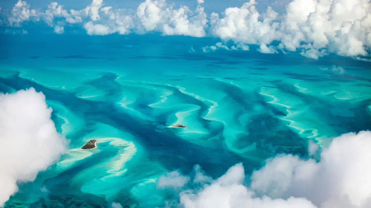 Turquoise waters of the Bahamas