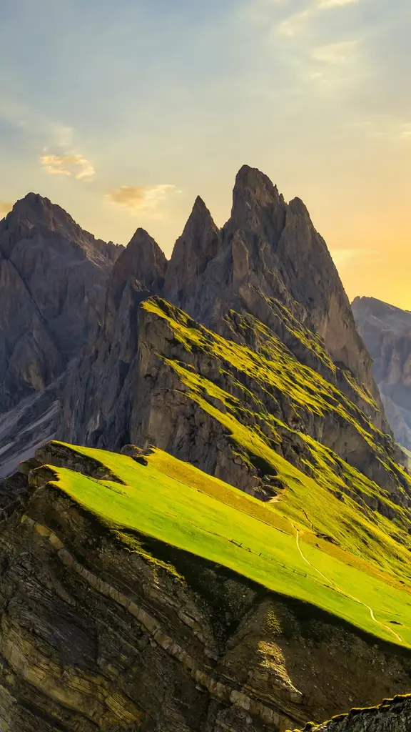 Seceda, a peak in the Dolomites, South Tyrol, Italy