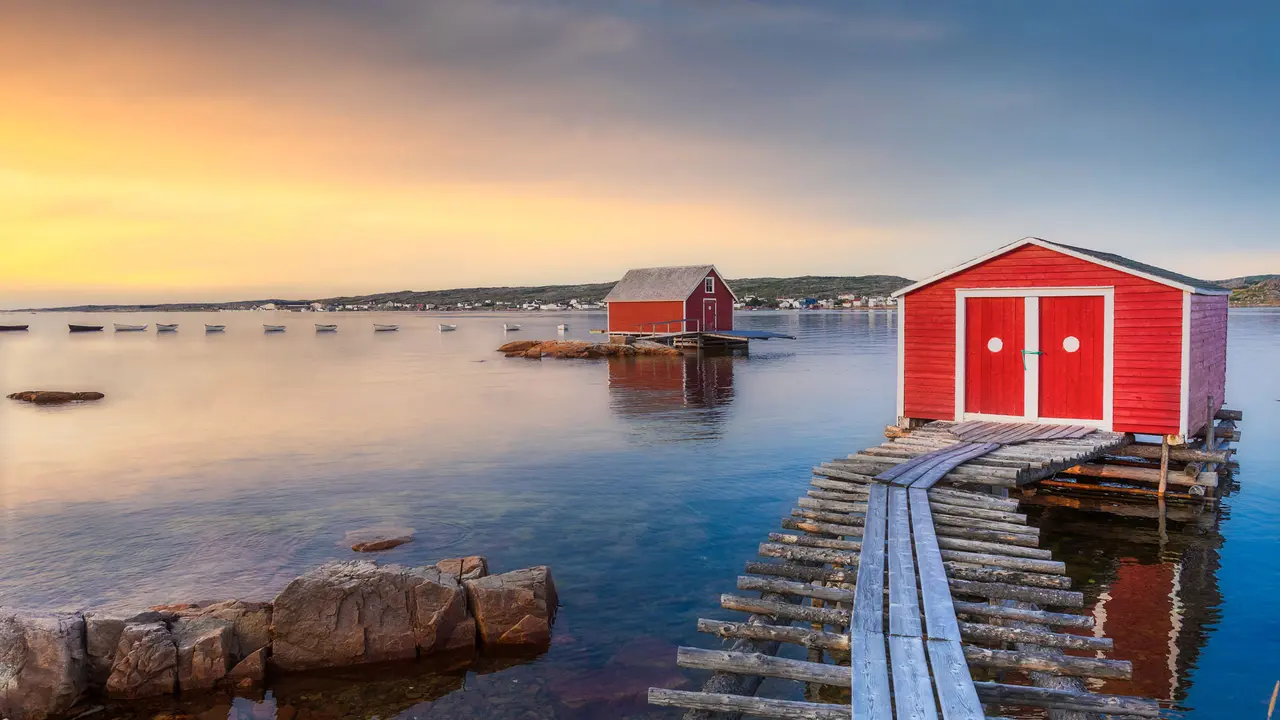 Fishing village of Tilting, Fogo Island, Newfoundland and Labrador, Canada